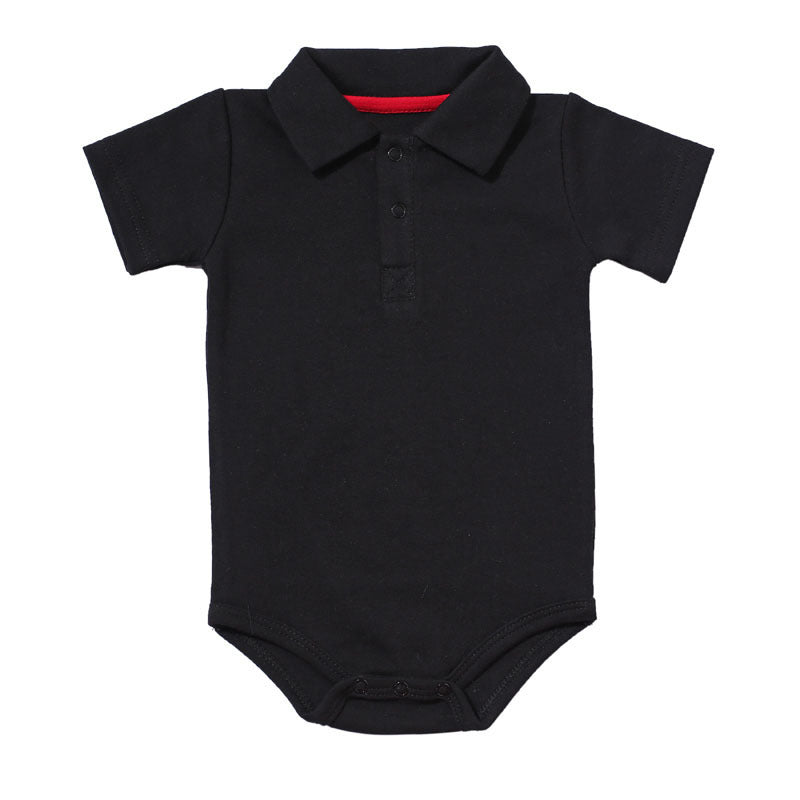 Soft Cotton Baby Onesies with Lapel Design – Newborn & Infant Bodysuit