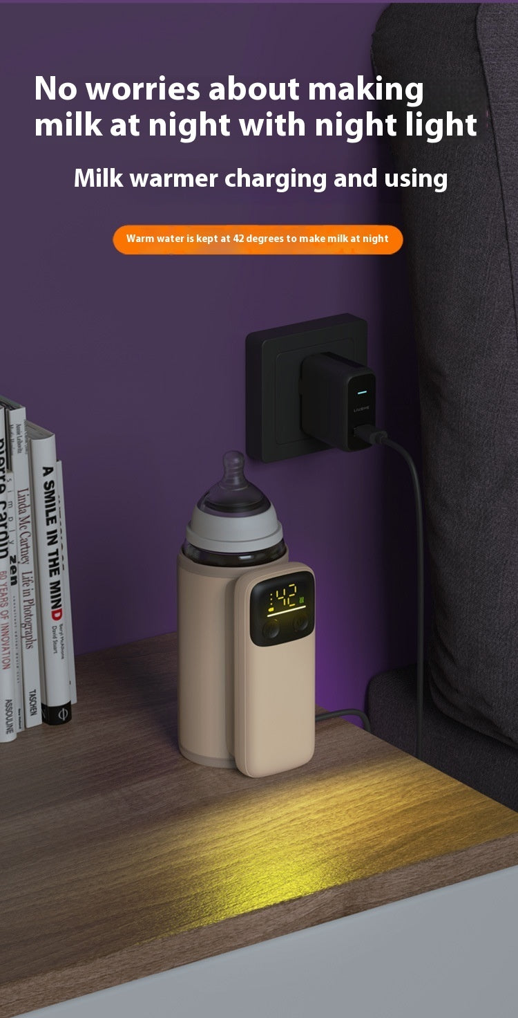Baby Bottle Warmer – Portable Insulation Cover with Constant Temperature Heating