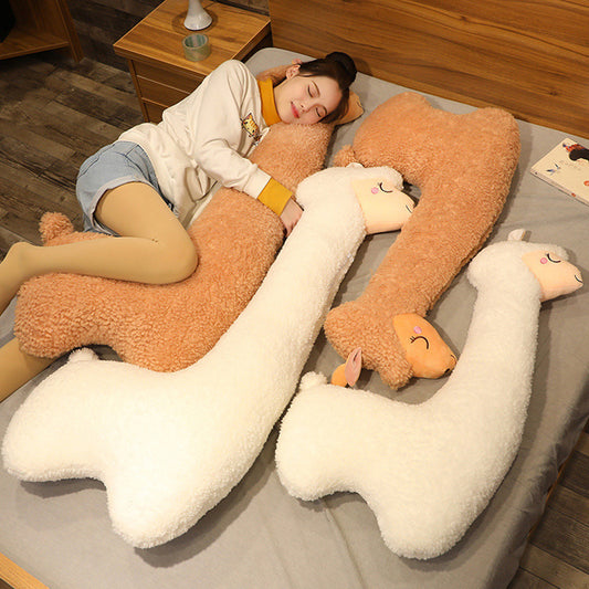Alpaca Plush Toy Pillow – Soft Cuddly Stuffed Animal for Babies & Kids