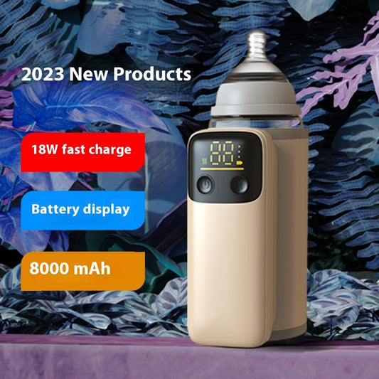 Baby Bottle Warmer – Portable Insulation Cover with Constant Temperature Heating