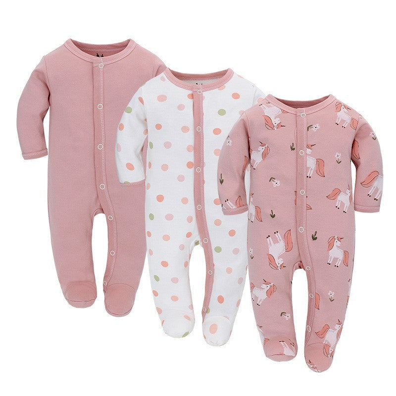 Long Sleeve Baby Romper – Soft Cotton Jumpsuit for Infants & Toddlers