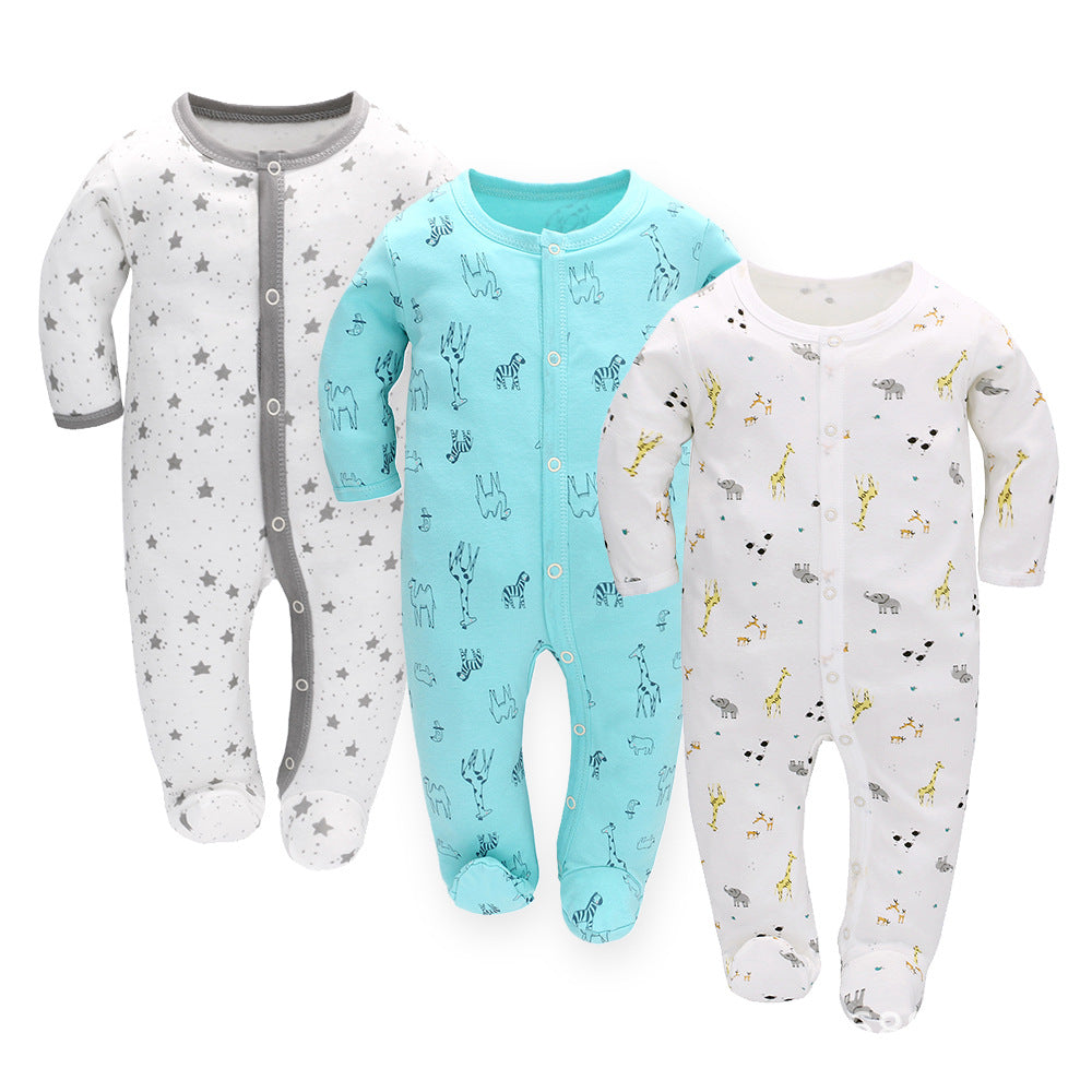Long Sleeve Baby Romper – Soft Cotton Jumpsuit for Infants & Toddlers