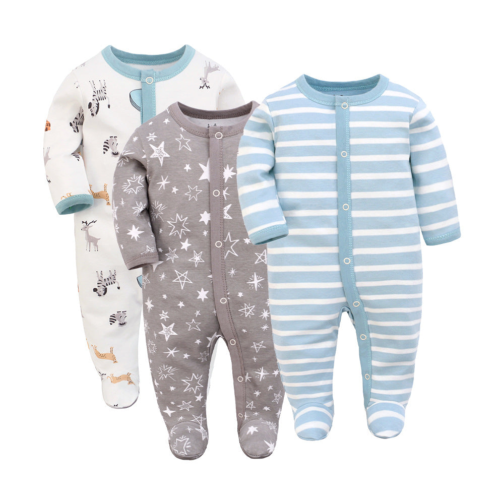 Long Sleeve Baby Romper – Soft Cotton Jumpsuit for Infants & Toddlers