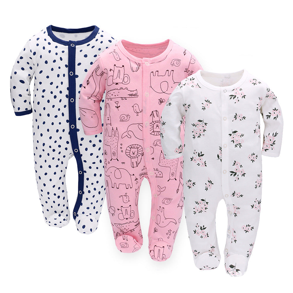 Long Sleeve Baby Romper – Soft Cotton Jumpsuit for Infants & Toddlers