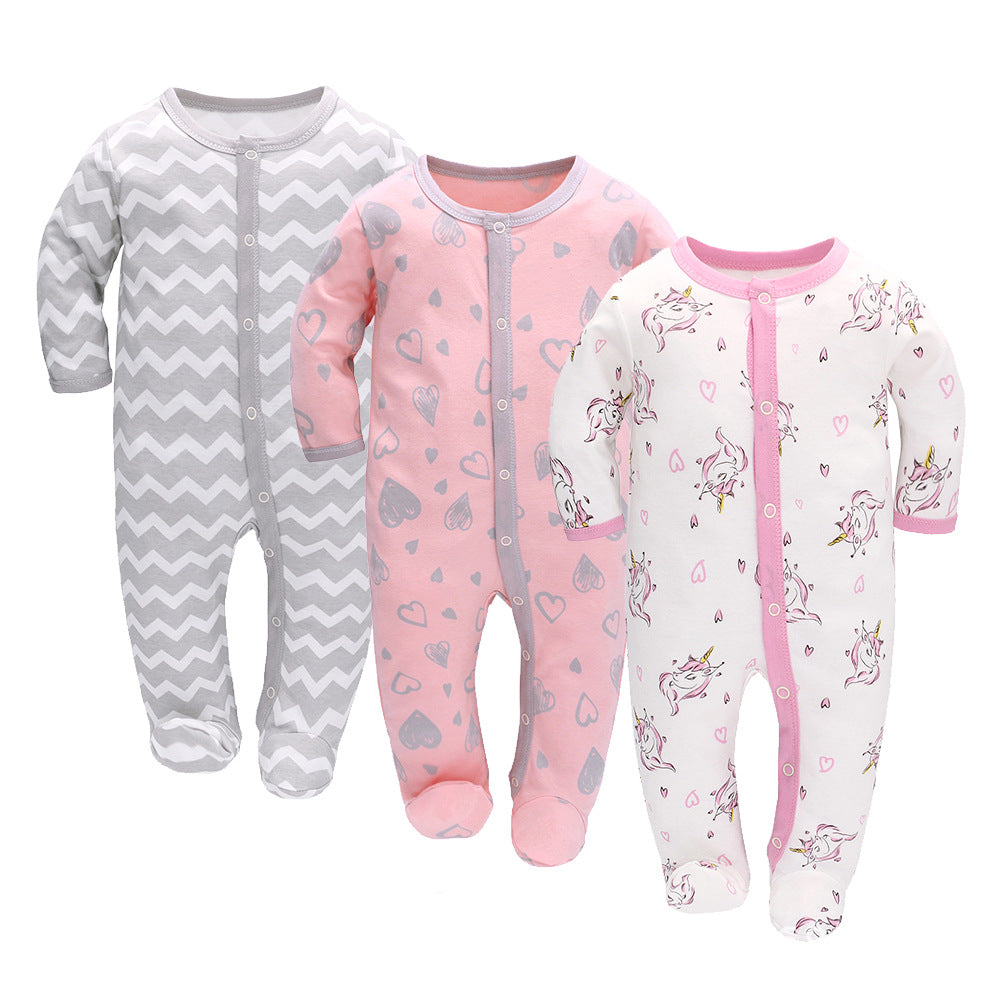 Long Sleeve Baby Romper – Soft Cotton Jumpsuit for Infants & Toddlers