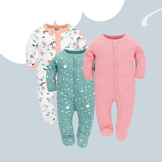 Long Sleeve Baby Romper – Soft Cotton Jumpsuit for Infants & Toddlers