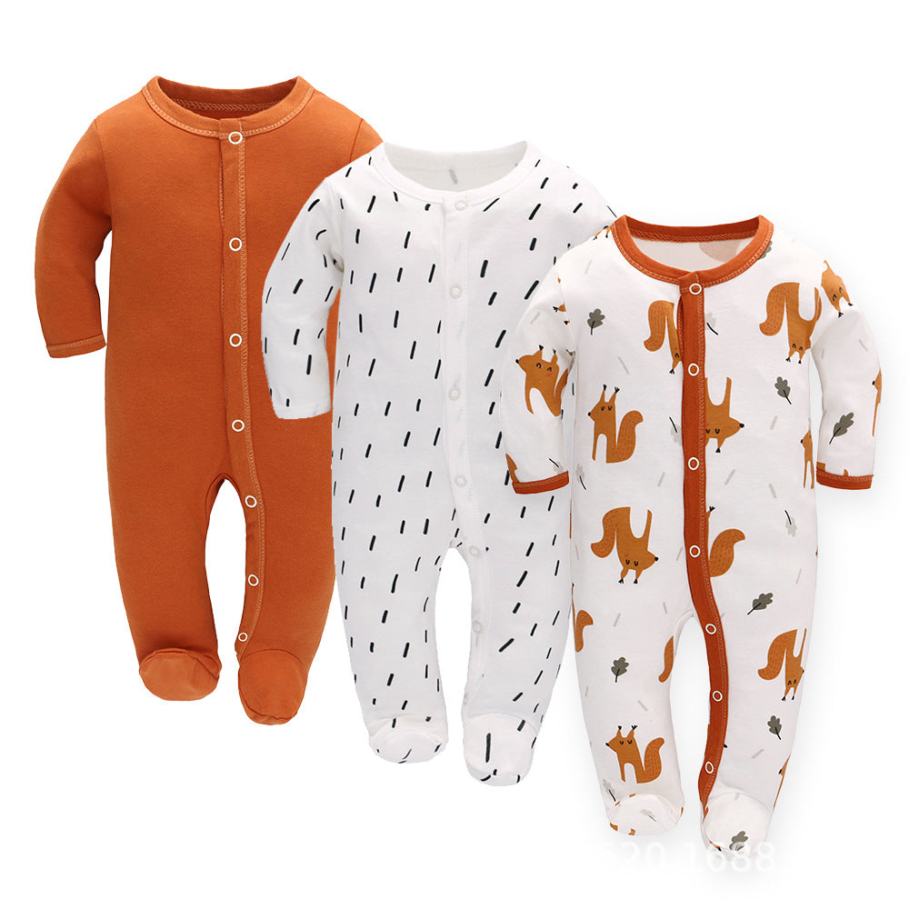 Long Sleeve Baby Romper – Soft Cotton Jumpsuit for Infants & Toddlers
