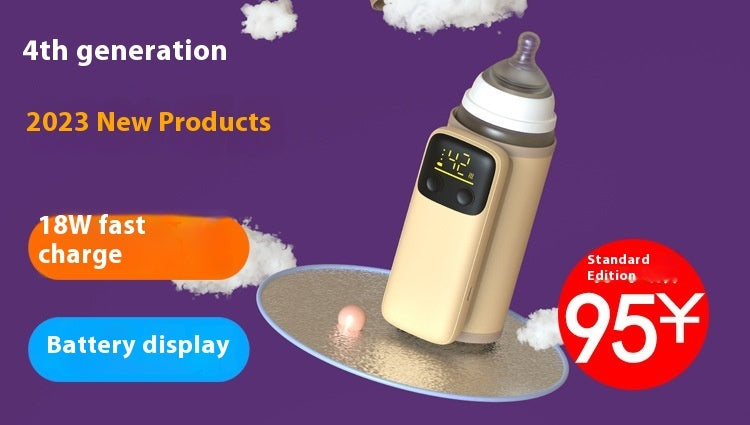 Baby Bottle Warmer – Portable Insulation Cover with Constant Temperature Heating