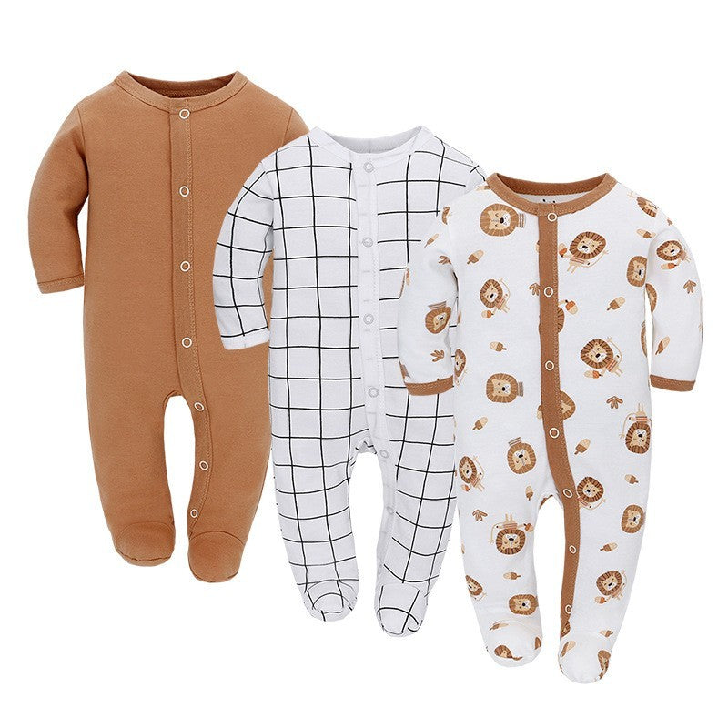 Long Sleeve Baby Romper – Soft Cotton Jumpsuit for Infants & Toddlers